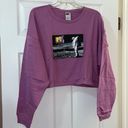 The Moon MTV Landing Lavender Crop Sweatshirt Photo 2