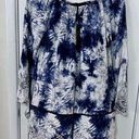 Romeo + Juliet Couture  BLUE WHITE BOHO TOP BLOUSE WOMENS SZ S P1-292 Photo 0