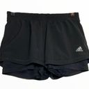 Adidas  Climalite 2 in 1 Shorts Built in Spandex 3 Stripe Logo Black Small Photo 1