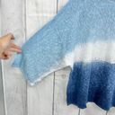 J.Jill  Purejill XXS Kimono Blue Tie Dye LINEN Blend Knit Box Top Shirt Oversized Photo 3