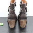 The Loft Anne Taylor Women's Brown Leather Buckle Boot Photo 5