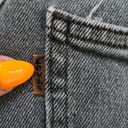 Levi's  Levi Strauss & Co 721 Vintage High Rise Skinny Orange Tab Gray Size 25 Photo 2