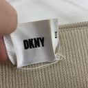 DKNY 00s  Vintage Cream Wool Knit V-Neck Cardigan Sweater Photo 4