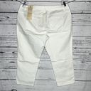 Talbots  Woman NWT Size 18WP White Signature Slim Crop Jeans Photo 1