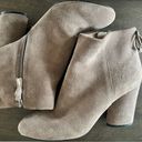 Tahari  Taupe Gray Suede Bootie - Size 7.5 Photo 6