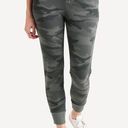 Splendid  Green Camo Camouflage Slim Fit Jogger Pants Women's Size Large Photo 0