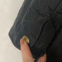 Coach  Black Quilted Logo C Jacket Coat Button Front Pink Lining size Small S Photo 3