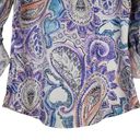 Chico's  Womens S No Iron Paisley Print Button Down Photo 5