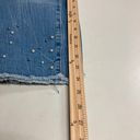 Maurice's  Beaded, Light Washed,Distressed, Cropped Jeans,Size 13/14, Blue,raw hem Photo 3