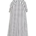 J.Crew  Dress Halter Striped Ruffle Mini Navy White Size XS NWT Photo 5