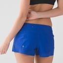 Lululemon Stride To Tide Shorts Harbor Blue swimsuit cobalt low rise pockets Photo 0