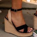 Soda Jute Wrap Around Wedge Black Strap Photo 1