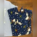 Peanuts by Schulz Snoopy Sleepwear Plush Pajama Set Size XL Shirt & Pants Blue Photo 2