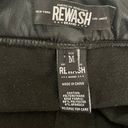 REWASH Black faux leather pants Photo 2