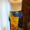 Vibrant Pencil skirt with  color print Photo 1