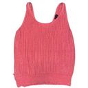 The Moon Women's & Madison  pink knitted tank top with a v back Photo 0