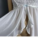 Apt. 9  Intimates Size Medium Chemise Babydoll White Bridal High Neck Lingerie Photo 4