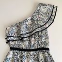 Likely  Contour Daisy Delbarton Floral Asymmetrical Ruffle One Shoulder Dress 0 Photo 2