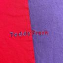 Teddy Fresh Purple Red Colorblock Split T-Shirt, XS Photo 2