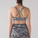 Lululemon  Energy Bra Power Luxtreme Hazy Days Black White size 4 Photo 2