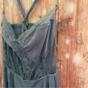 Cider  Purple Lace Corset Chain Strap Wide Leg Jumpsuit Photo 3