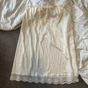 American Vintage VINTAGE cream satin floral lace slip skirt Photo 0