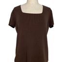 Dress Barn Y2K square neck rubbed short sleeve sweater Photo 0