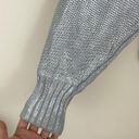 BCBGMAXAZRIA Silver Metallic Camille Knit Sweater Photo 6