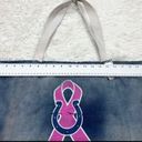 Little Earth Indianapolis Colts Blue Denim Breast Cancer Tote Bag Photo 4