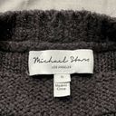 Michael Stars  Louisa Cable Knit Pointelle Pullover Sweater - Black Photo 4