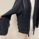 Lou & grey  Fringe Cardigan Sample Black Size M Photo 3