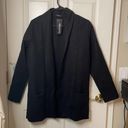 Boohoo  collared light wool look coat black 8 NWT Photo 1