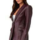 Good American  Better Than Leather Sculpted Blazer in Malbec003 Small Womens Photo 2