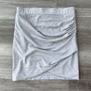 by the way. Gray Ruched Mini Skirt Size S Stretch A14 Photo 0