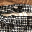 Black And White Plaid Mini Skirt Photo 1