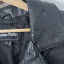 Vintage Jacket Size 2X Plus Patchwork Black Leather Y2K 90s Grunge Hippie Photo 7