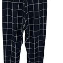 Day & Night  paper bag waist Pull On Pants Windowpane Stretch Black White Small Photo 3