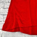 J.Jill  Henley Tank Shirt Women's Medium Red Orange V Neck Sleeveless Photo 4