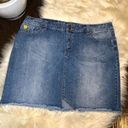 Jessica Simpson  vintage yellow rose patchwork denim skirt sz 20 Photo 0