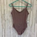 Everlane NWT  The Cami Bodysuit Peppercorn Brown Photo 1