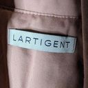 Lartigent Blush Pink Double Breasted Belted Cotton Trench Coat One Size XL Photo 3