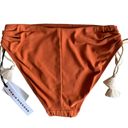 Robin Piccone Abi Burnt Orange Ecru Bikini Bottom Photo 3