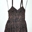 Newport News Vintage Sun Streak by  Leopard Print Swim Dress Skirted Swimsuit Photo 0