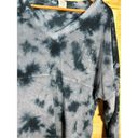 PINK - Victoria's Secret Victoria's Secret PINK Women's Size Large Oversized Gray/Black Tie Dye Long Slee Photo 8