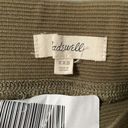 Madewell  Olive Green Ribbed 9" Inseam Ottoman Jacquard Biker Shorts size XXS Photo 1