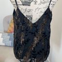 Lost + Wander Anthropologie  Gold Black velvet embroidery top Shirt Womens S Photo 3