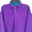 Cabin creek  Vintage Reversible Zip Up Light Teal Purple Oversized Jacket Size M Photo 13