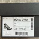 Ecco  Sculptured 75 Black Leather Pump Heels, Size EU 41 | US 10-10.5 New in Box Photo 12