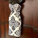 B Darlin Black & White Sweetheart Neckline Strapless Dress  Photo 1