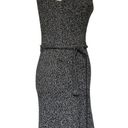 Krass&co G.A.S.  Knit Mockneck Midi Dress Size Medium Black White Tie Belt Australia Photo 2